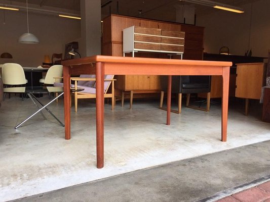 Danish Teak Dining Table by Henning Kjaernulf, 1960s-WSA-831263