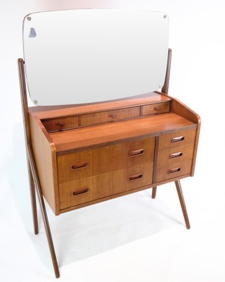 Danish Teak Dresser with Mirror, 1960s-UY-1818039