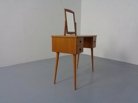 Danish Teak Dressing Table with Mirror, 1960s-RDW-1189196