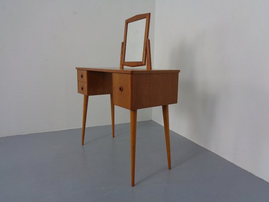 Danish Teak Dressing Table with Mirror, 1960s-RDW-1189196