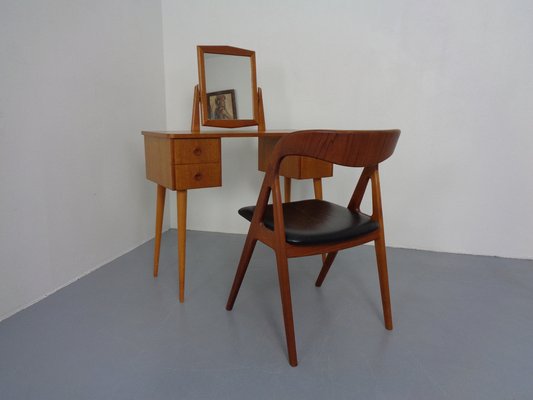 Danish Teak Dressing Table with Mirror, 1960s-RDW-1189196