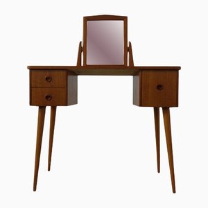 Danish Teak Dressing Table with Mirror, 1960s-RDW-1189196