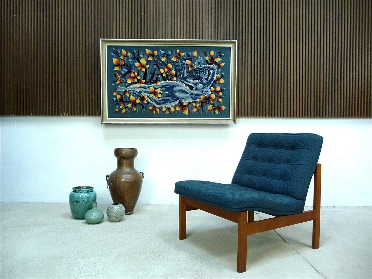 Danish Teak Easy Chair by Ole Gjerlov-Knudsen & Torben Lind for France & Søn, 1960s