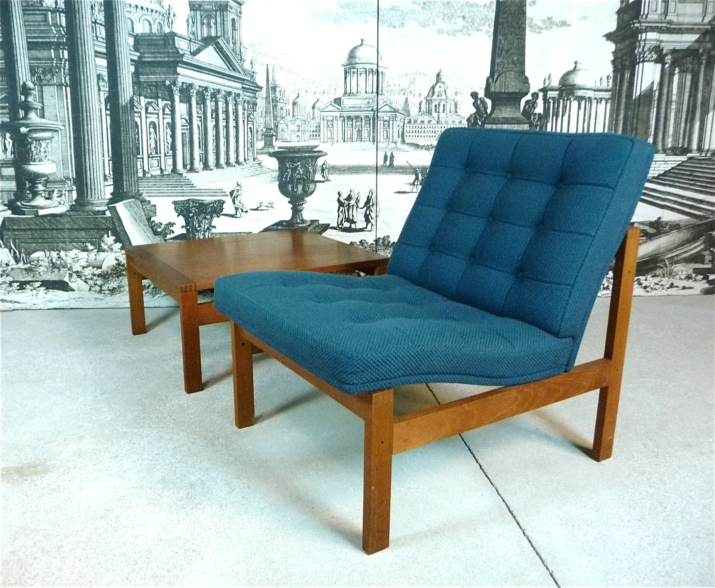 Danish Teak Easy Chair by Ole Gjerlov-Knudsen & Torben Lind for France & Søn, 1960s