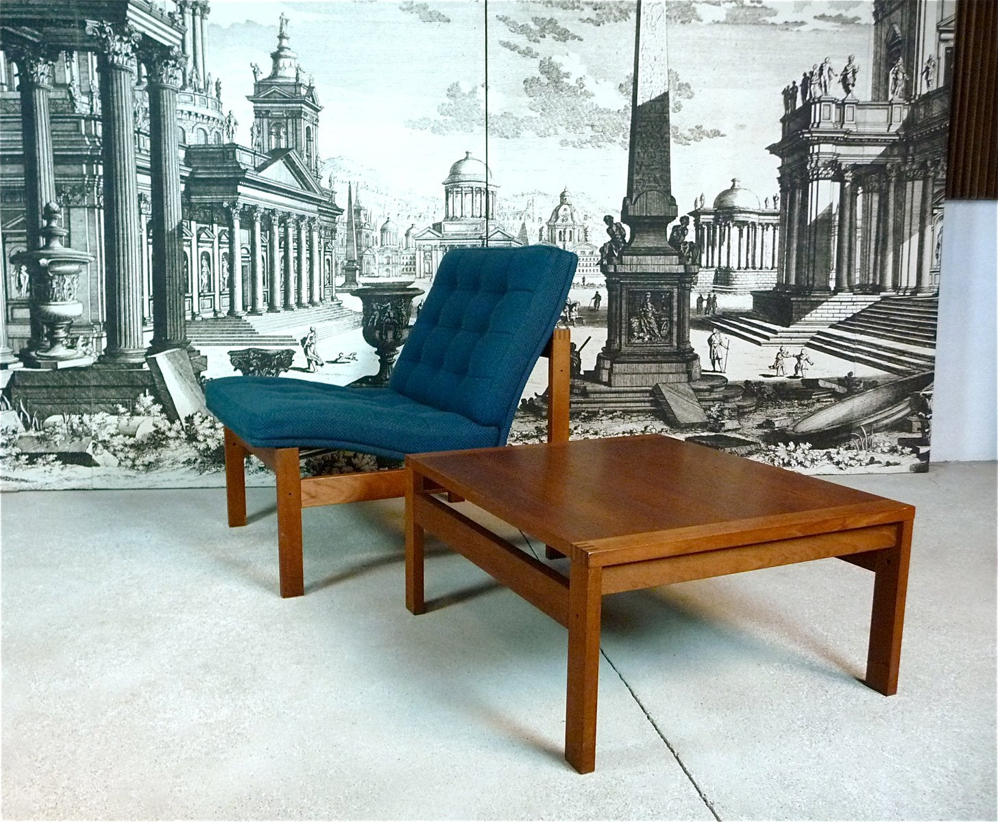 Danish Teak Easy Chair by Ole Gjerlov-Knudsen & Torben Lind for France & Søn, 1960s