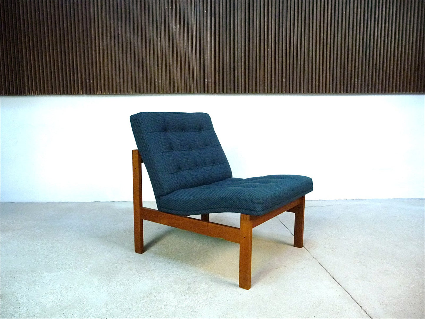 Danish Teak Easy Chair by Ole Gjerlov-Knudsen & Torben Lind for France & Søn, 1960s