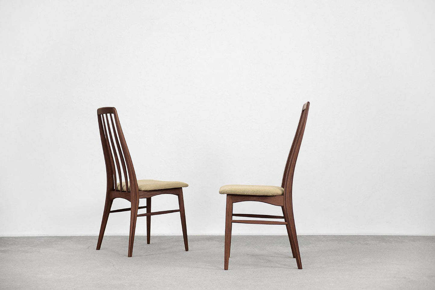 Danish Teak Eva Chairs by Niels Koefoed for Koefoeds Hornslet, 1960s, Set of 2