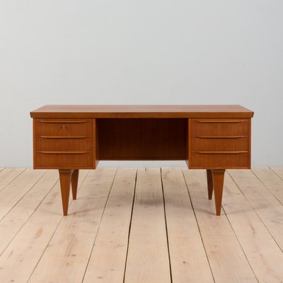 Danish Teak Executive Desk in the style of Illum Wikkelso, 1960s-UE-1394889