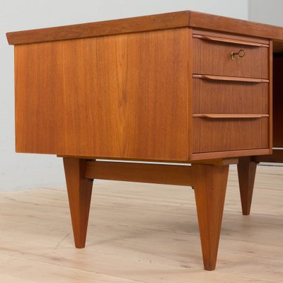 Danish Teak Executive Desk in the style of Illum Wikkelso, 1960s-UE-1394889