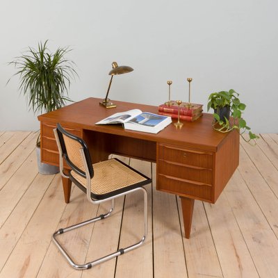 Danish Teak Executive Desk in the style of Illum Wikkelso, 1960s-UE-1394889