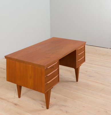 Danish Teak Executive Desk in the style of Illum Wikkelso, 1960s-UE-1394889