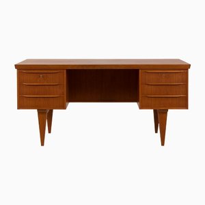 Danish Teak Executive Desk in the style of Illum Wikkelso, 1960s-UE-1394889