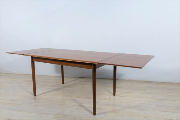 Danish Teak Extendable Dining Table, 1960s-NIT-1383863