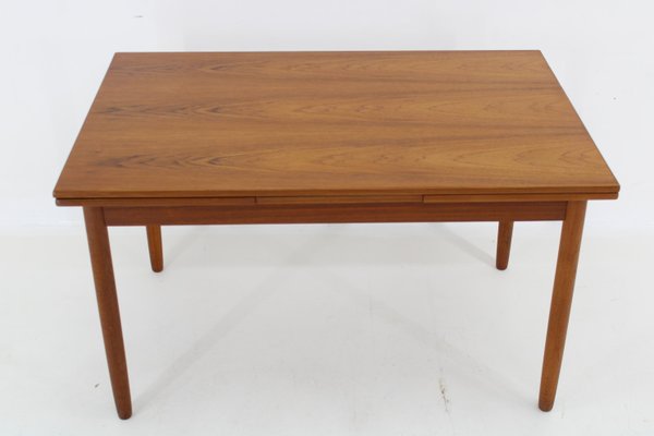 Danish Teak Extendable Dining Table, 1960s-TZ-1787230