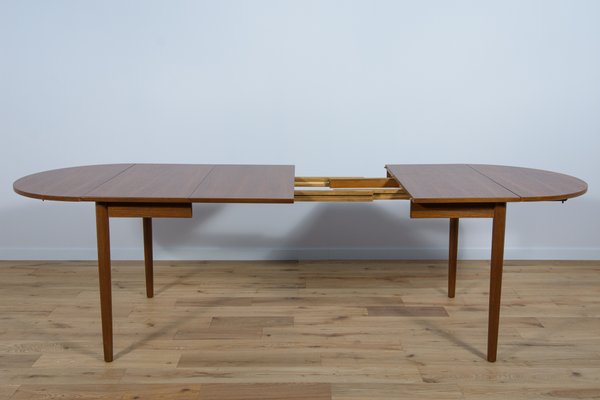 Danish Teak Extendable Dining Table, 1960s-NIT-1427557