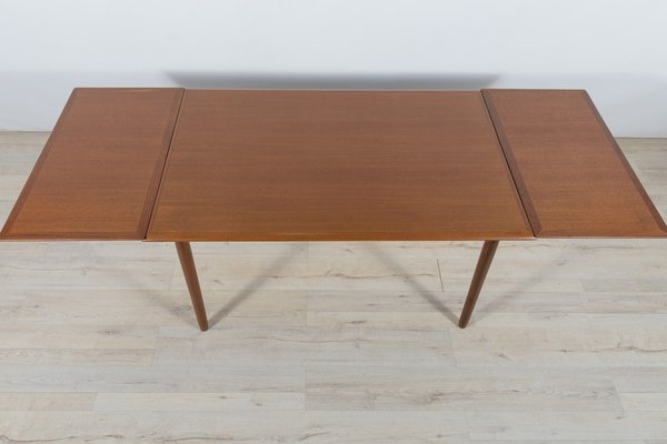 Danish Teak Extendable Dining Table, 1960s-NIT-1383863