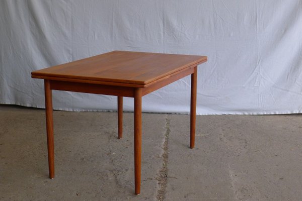 Danish Teak Extendable Dining Table, 1960s-VRE-624010