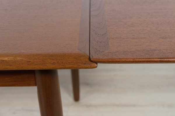 Danish Teak Extendable Dining Table, 1960s-NIT-1383863