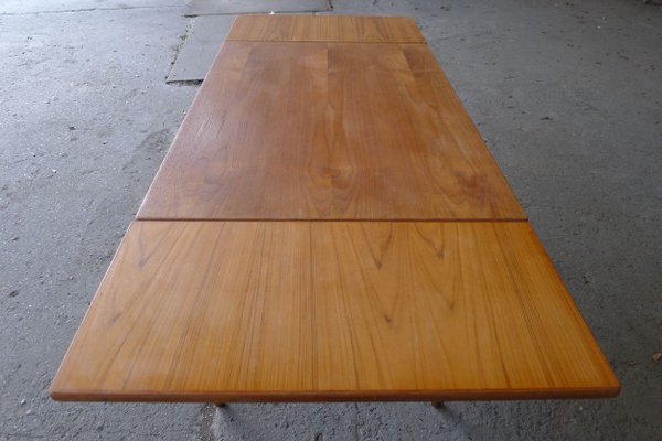 Danish Teak Extendable Dining Table, 1960s-VRE-624010