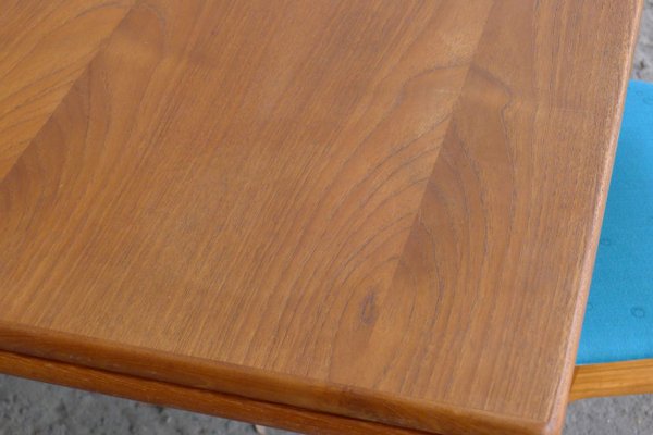 Danish Teak Extendable Dining Table, 1960s-VRE-624010