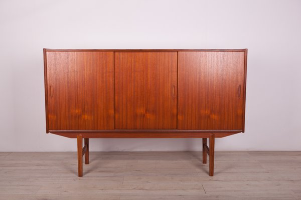 Danish Teak High Sideboard, 1960s-NIT-1003655