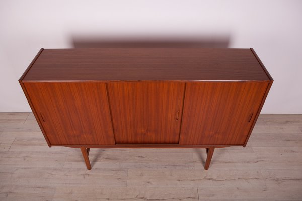 Danish Teak High Sideboard, 1960s-NIT-1003655