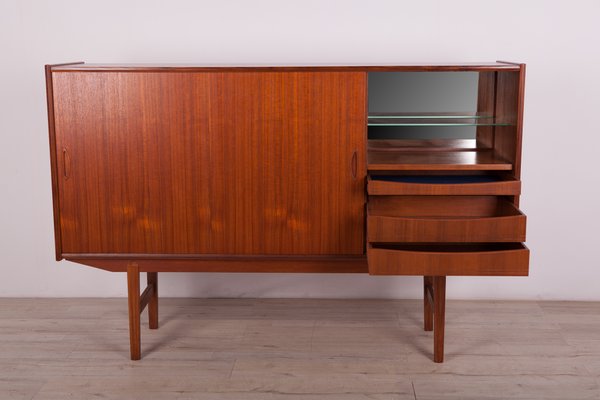 Danish Teak High Sideboard, 1960s-NIT-1003655