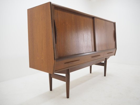 Danish Teak Highboard, 1960s-TZ-900503