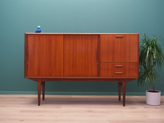 Danish Teak Highboard, 1960s-VND-2015983