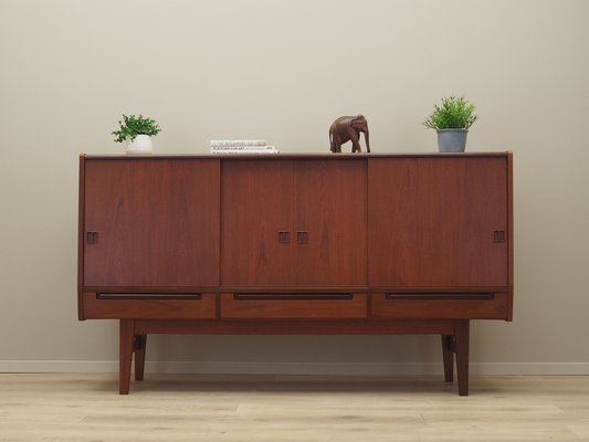 Danish Teak Highboard, 1960s-VND-1789861