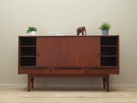 Danish Teak Highboard, 1960s-VND-1789861