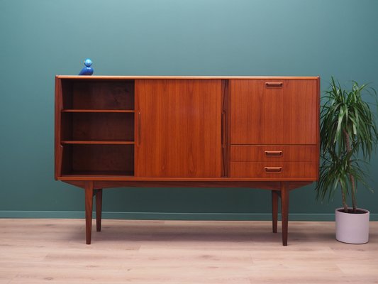 Danish Teak Highboard, 1960s-VND-2015983