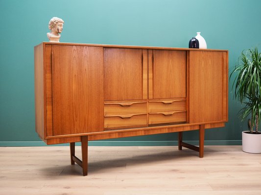 Danish Teak Highboard, 1960s-VND-2015973