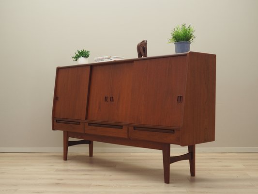 Danish Teak Highboard, 1960s-VND-1789861