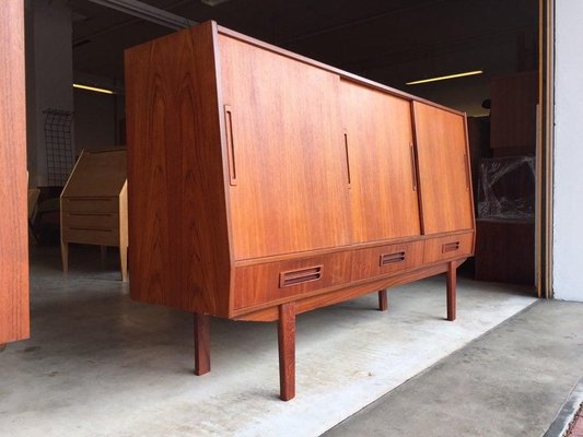 Danish Teak Highboard, 1960s-WSA-831392