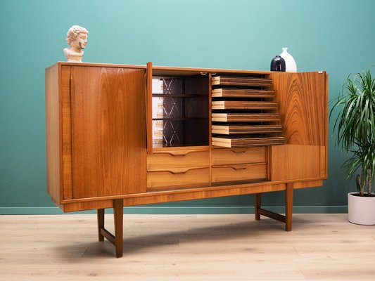 Danish Teak Highboard, 1960s-VND-2015973