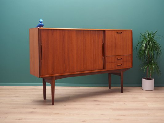 Danish Teak Highboard, 1960s-VND-2015983