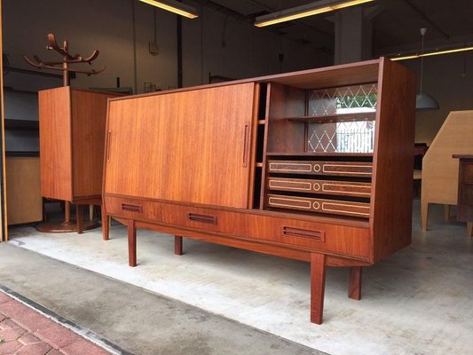 Danish Teak Highboard, 1960s-WSA-831392