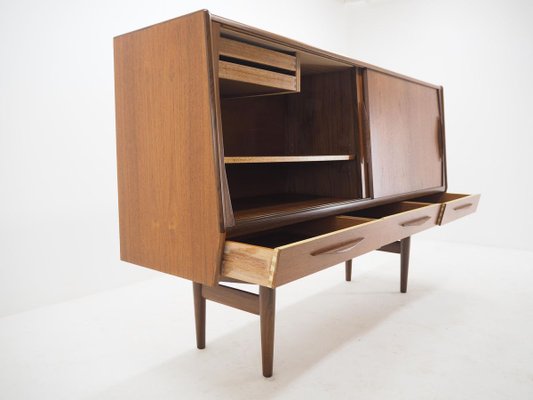 Danish Teak Highboard, 1960s-TZ-900503