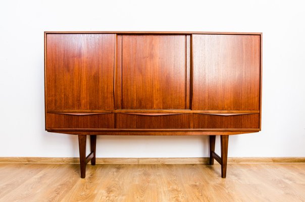 Danish Teak Highboard by E. W. Bach for Sejling Skabe, 1950s-IXL-737814