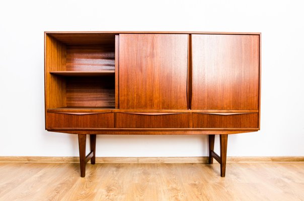 Danish Teak Highboard by E. W. Bach for Sejling Skabe, 1950s-IXL-737814