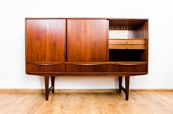 Danish Teak Highboard by E. W. Bach for Sejling Skabe, 1950s-IXL-737814