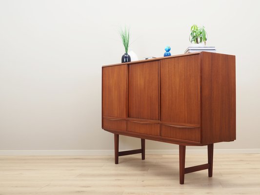 Danish Teak Highboard by E.W. Bach for Sejling Skabe, 1960s-VND-1788200