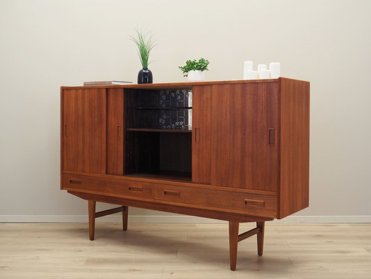 Danish Teak Highboard from Børge Dam, 1970s-VND-1790344