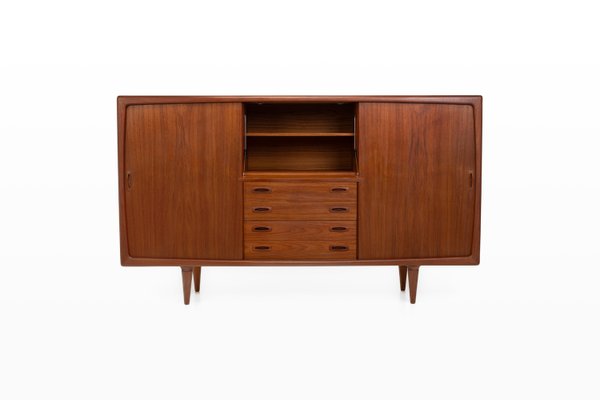 Danish Teak Highboard from H.P. Hansen, 1960s-RNH-2021552