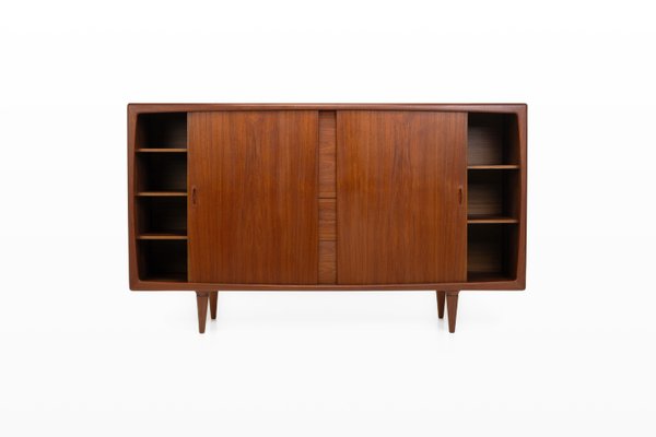 Danish Teak Highboard from H.P. Hansen, 1960s-RNH-2021552