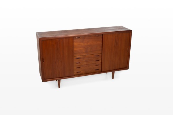 Danish Teak Highboard from H.P. Hansen, 1960s-RNH-2021552