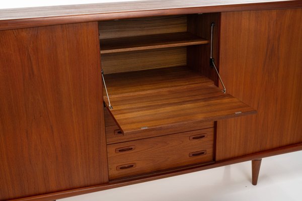 Danish Teak Highboard from H.P. Hansen, 1960s-RNH-2021552