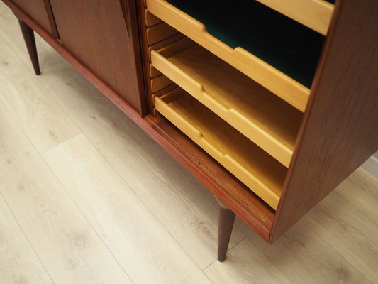 Danish Teak Highboard from Omann Jun, 1970s-VND-1806166