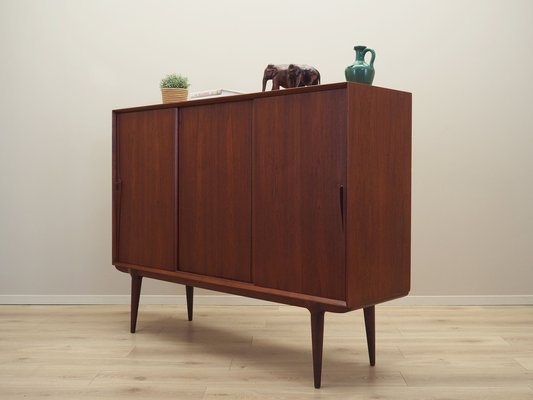 Danish Teak Highboard from Omann Jun, 1970s-VND-1806166